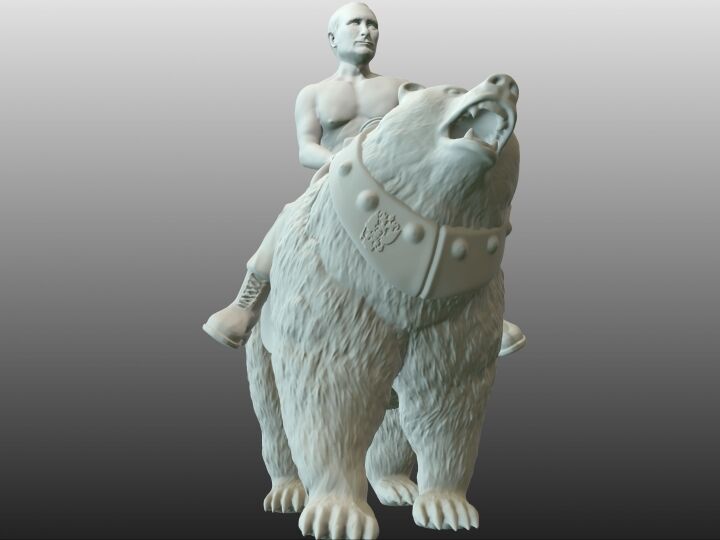 Vladimir Putin on bear