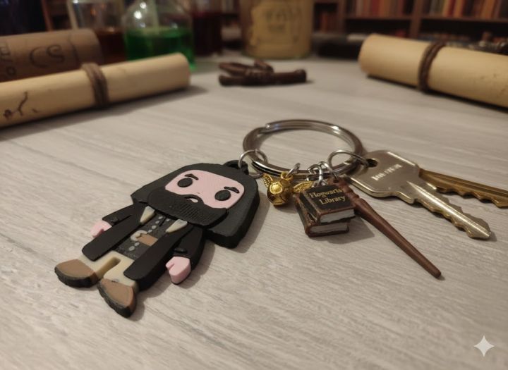 Hagrid 3D Keychain – Smart Magic with Integrated NFC Technology