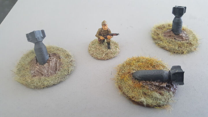 Aerial Bombs for 28mm Wargaming
