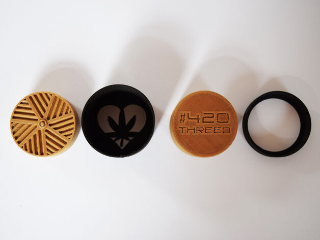 3D Printed custom Shredder 2.0 - Toothless Herb Grinder from $35.00