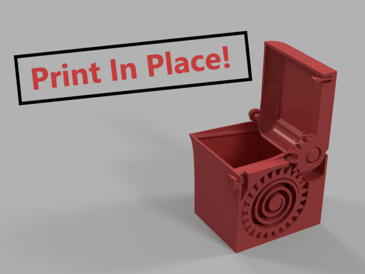 PRINT-IN-PLACE SPRING LOADED BOX