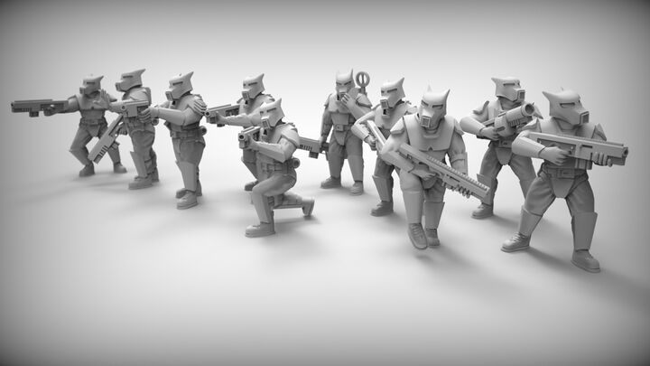 GUARD DOGS x10 28mm (RESIN)