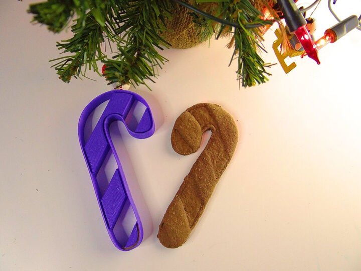 Christmas cane cookie cutter