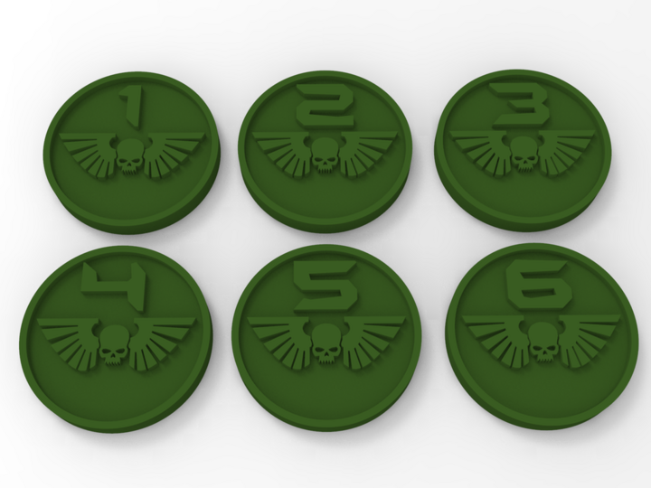 Imperial Guard Objective Markers