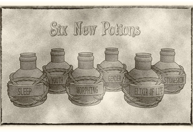 Potion Flasks and Bottles (Pack 3) For Dungeons & Dragons, Pathfinder and Other Fantasy Tabletop Games