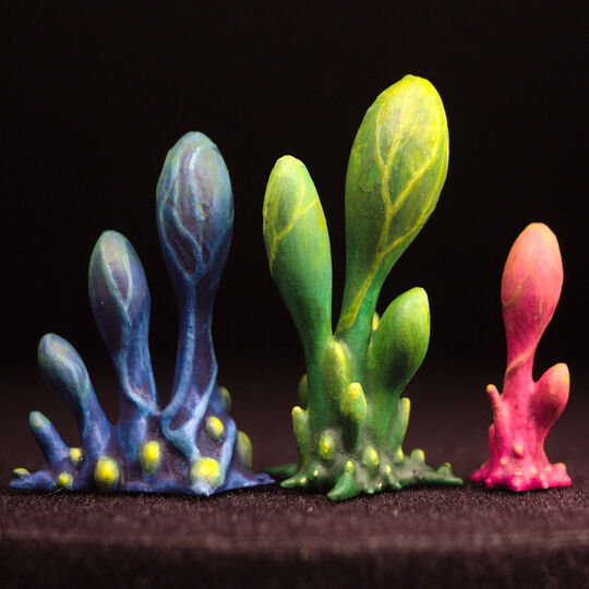 Tabletop plant: "Blob Crowd Plant - 3 Minis Set" (Alien Vegetation 16)