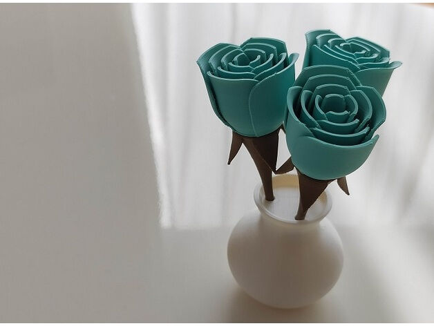 Roses & Vase  Mini Edition
