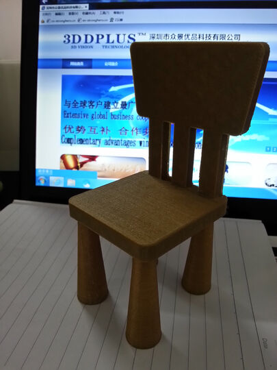 wood chair printed with stronghero3d pla wood 1.75mm