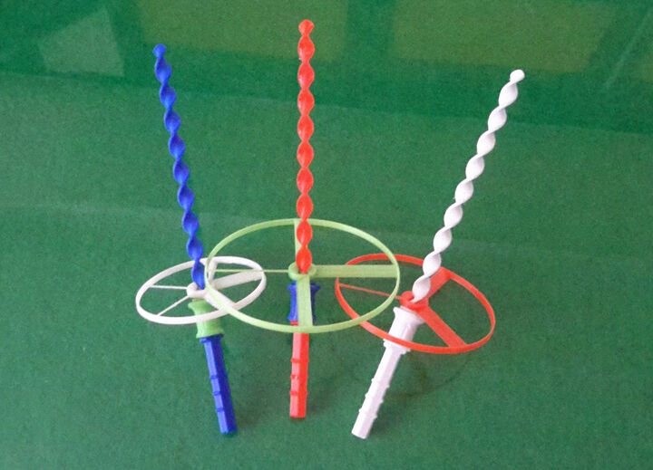 Propeller Toy with Spiral Launcher