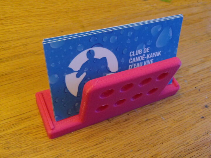 3D Printed custom Business Card Holder from 0.50