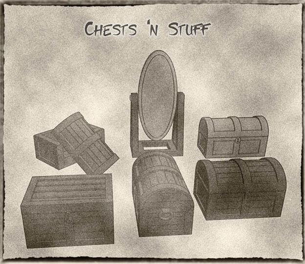 Treasure Chests and Stuff For Dungeons & Dragons, Pathfinder and Other Tabletop Games