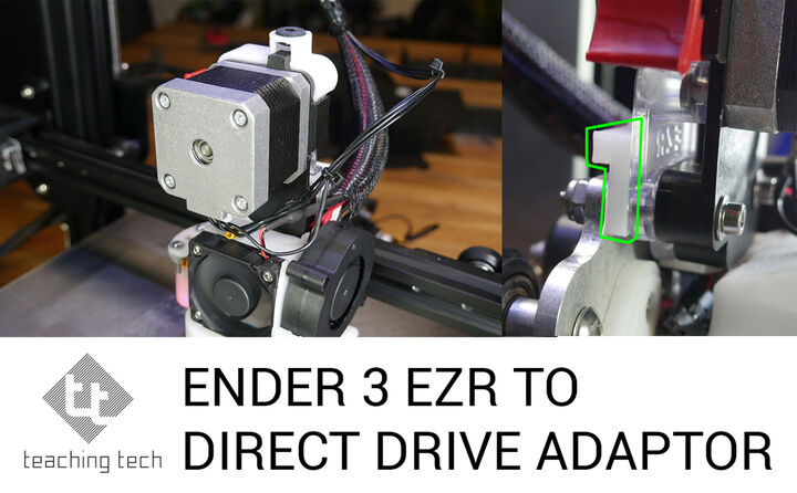 Ender 3 direct drive extruder / EZR extruder adaptor