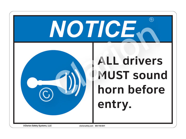Notice All Drivers Sign