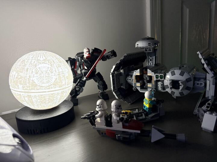 Floating Death Star Lamp