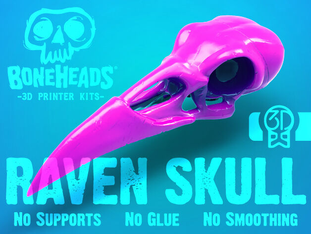 Boneheads: Raven - Skull Kit - PROMO - 3DKitbash.com
