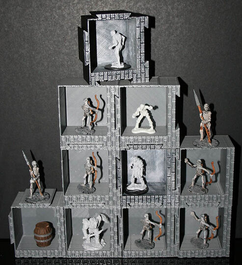 Stackable Display Miniature Boxes