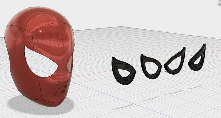 Spider Man Homecoming Faces W Eyes Printable Model On Treatstock