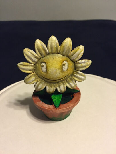 SunFlower - Plants Vs Zombies  The3Dprinting 3D print Dioramas, Models and  Props