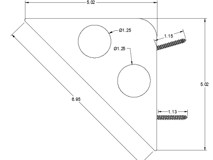 Under Trim Water Line Mount