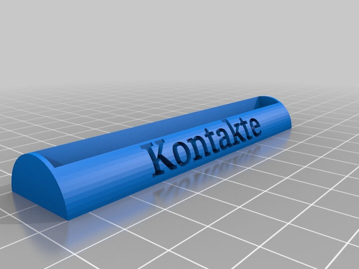 Modern Business Card Holder Europe Deutsch 3d Printable Model On Treatstock