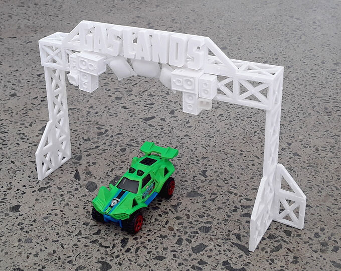 20mm Gaslands Deathrace Gate - 3D Printable Model on Treatstock