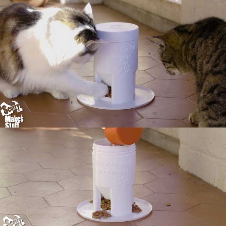 Dog-Proof Cat Feeder