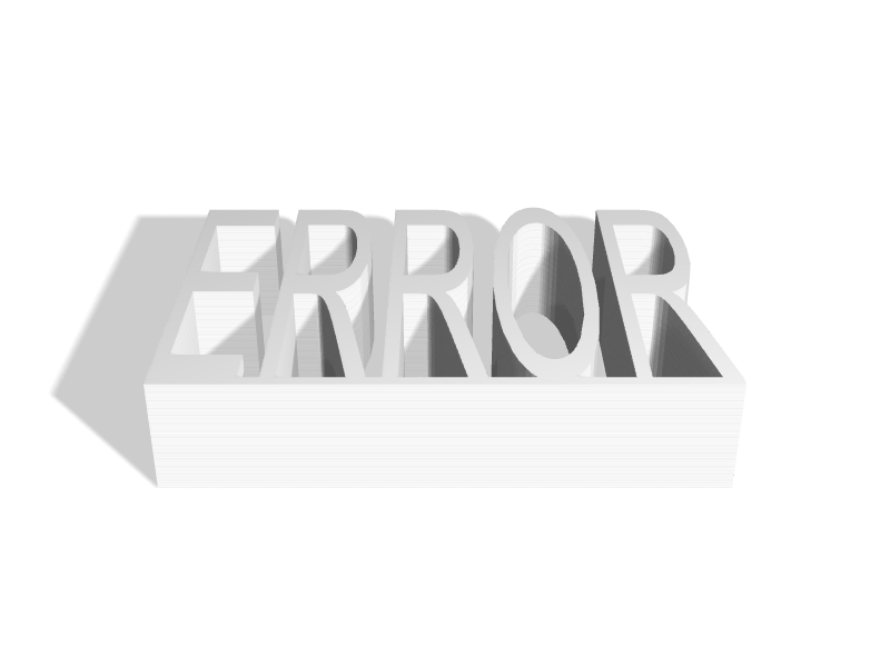 error from G-mod by Cezary Dinomaniak, Download free STL model