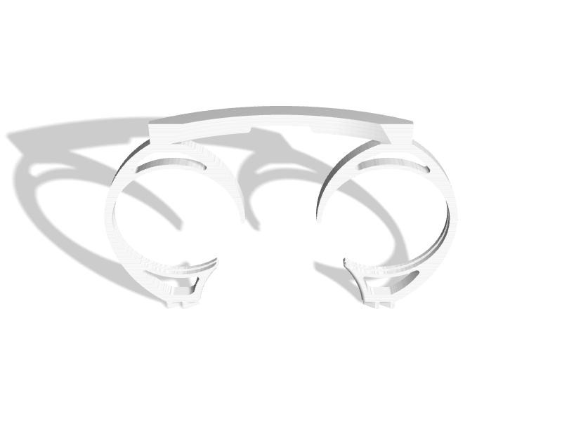 Oculus Rift CV1 Prescription Lens Adapter 3D Printable Model on