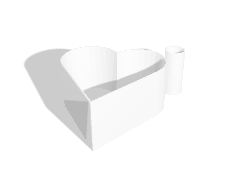 Holidays Cookie Cutter Heart with O