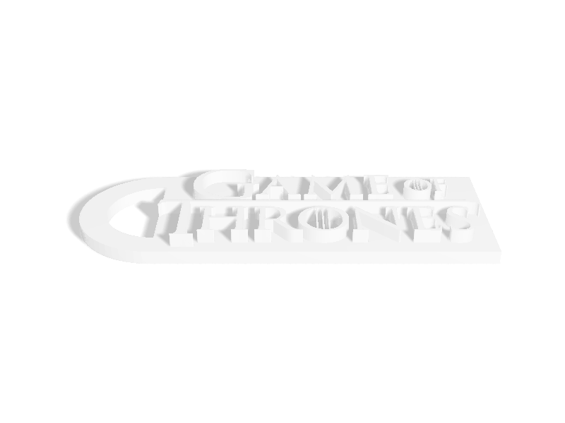 Game Of Thrones Keychain
