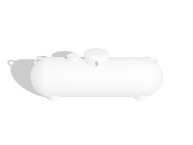 500lb propane tank 1 /24 scale