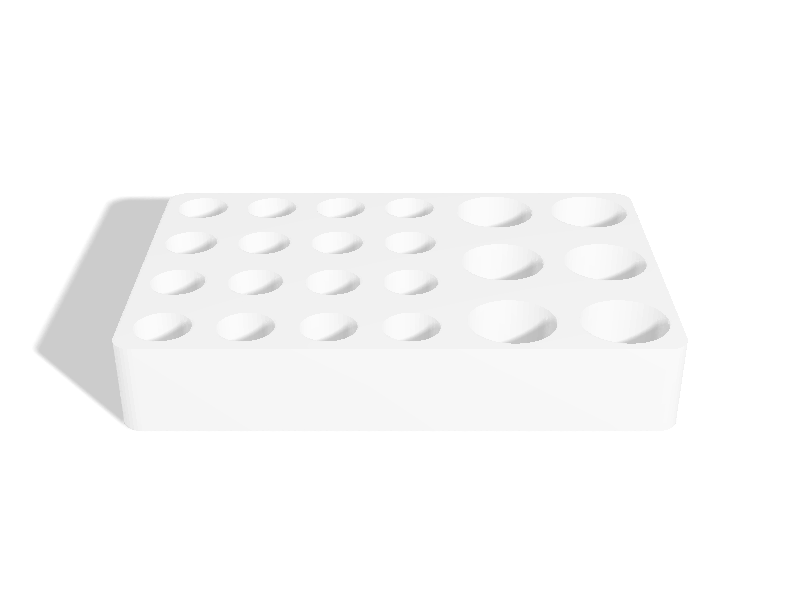 Holder for flacons
