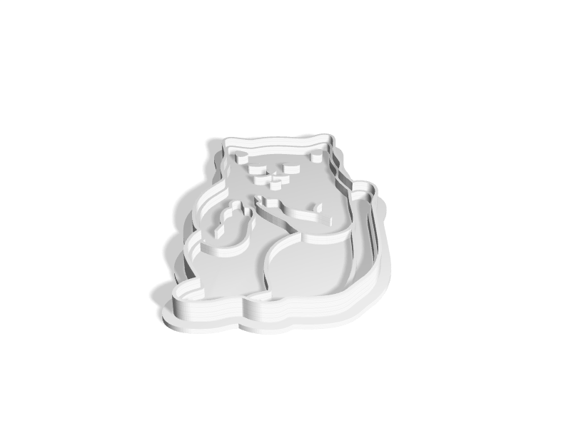 Cat with middle fingers Cookie Cutter