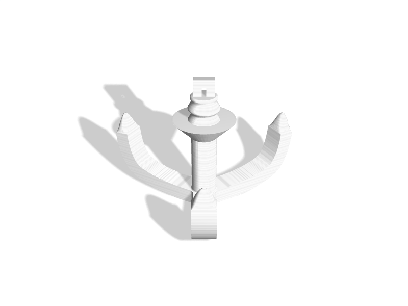 NERF compatible Grappling Hook - 3D Printable Model on Treatstock