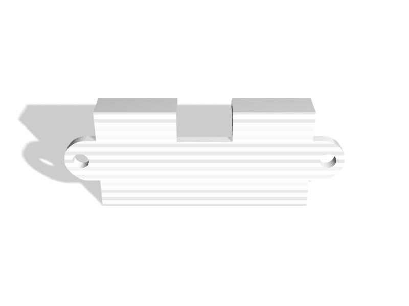 Hc Sr04 Ultrasonic Rangefinder Mounting Brack 3d Printable Model