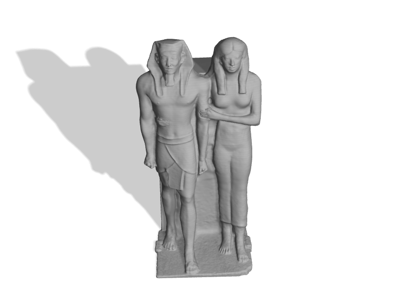 Menkaure and  His  Queen at the  Museum of