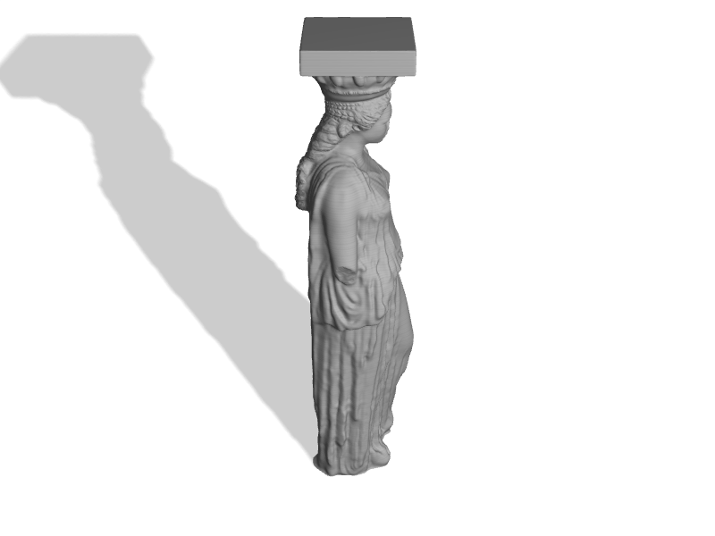 The  Erechtheion  Caryatid  Colonnade at  Th