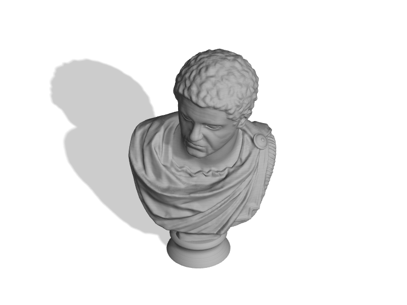 Marble head of the emperor  Caracalla