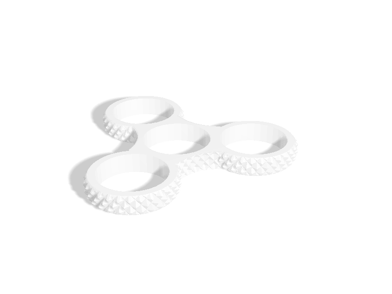 3 spinner knurled