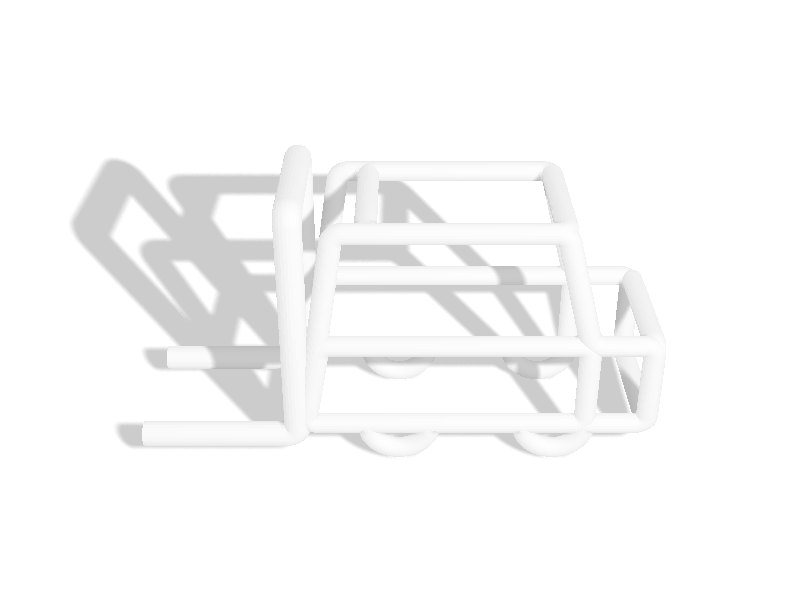 Forklift Truck 4x Scale 1-100
