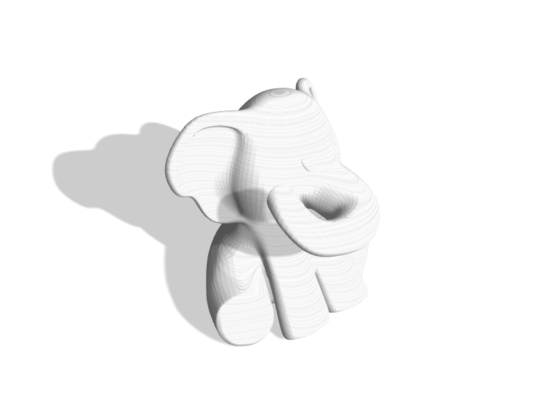 Elephant souvenir model