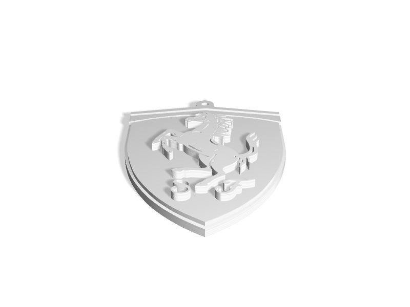 Ferrari Keychain 3d Printable Model On Treatstock