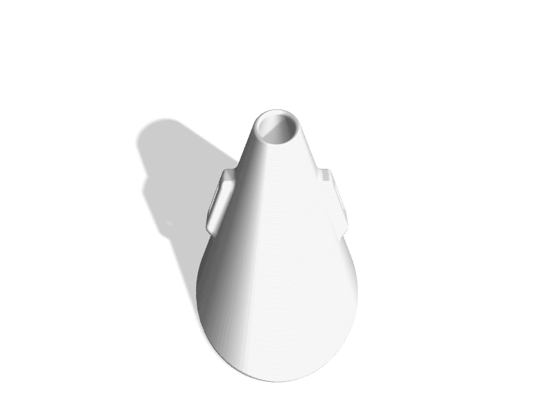 Knockstop arm holder CAD model size S(oval)