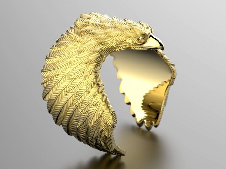 Eagle fashion ring 0156