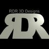RDR 3D Designs Logo