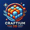 Craftium 3D Logo