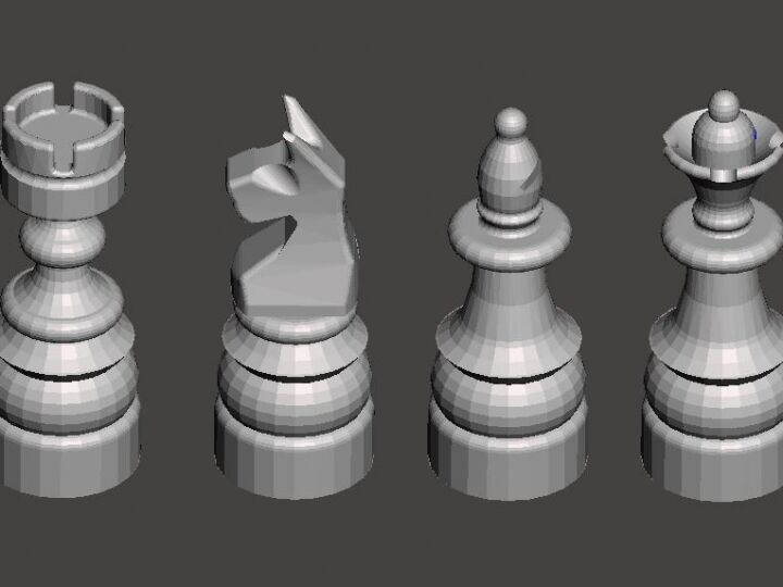 3D Printed custom Chess Set from $20.00