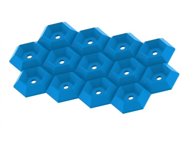 Hexagonal Pattern Soap Dish