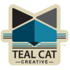 Teal Cat Creative Logo