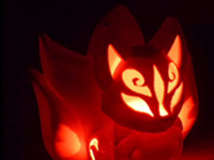 Chibi Kitsune Fox LED light holder